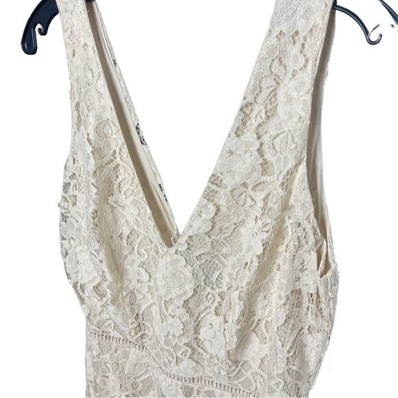 Alexia Admor Mother of Bride/Wedding Guest, Bisque Lace Overlay, Cocktails, 10 - Picture 4 of 11